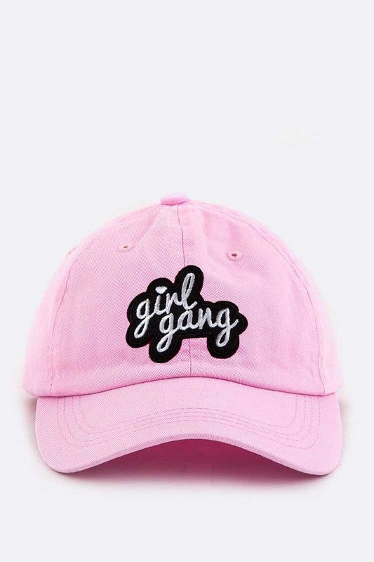 Girl Gang Embroidery Cotton Cap