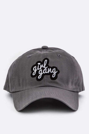 Girl Gang Embroidery Cotton Cap