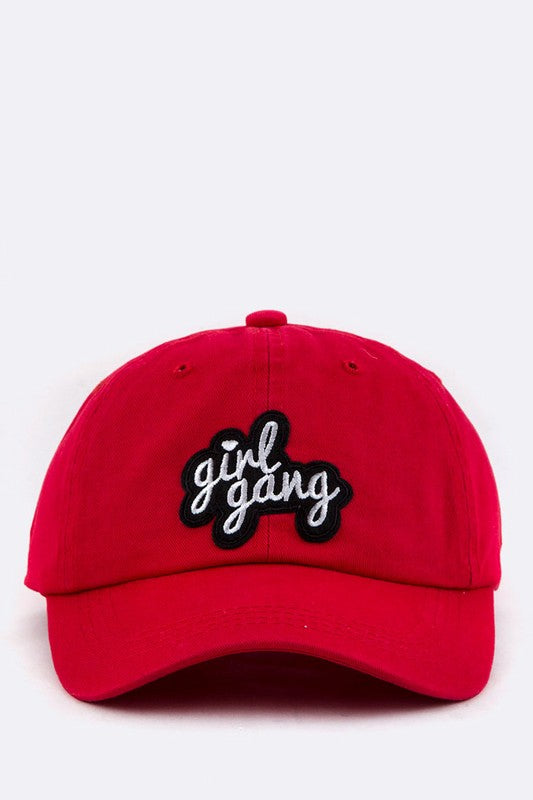 Girl Gang Embroidery Cotton Cap