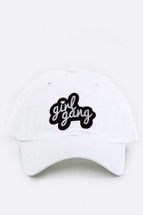 Girl Gang Embroidery Cotton Cap