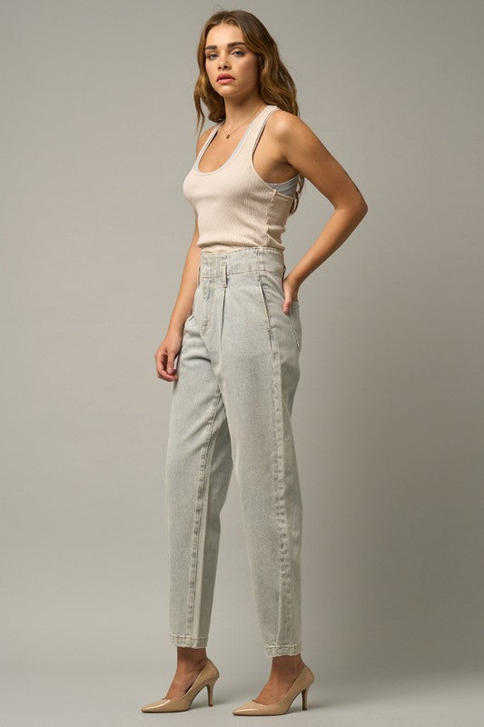 HIGH RISE BALLOON JEANS