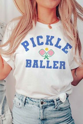 PICKLE BALLER GRAPHIC TEE