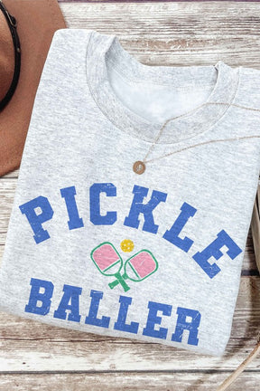 PICKLE BALLER GRAPHIC SWEATSHIRT