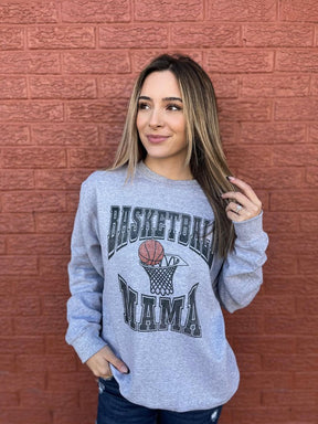 Vintage Basketball Mama Sweatshirt