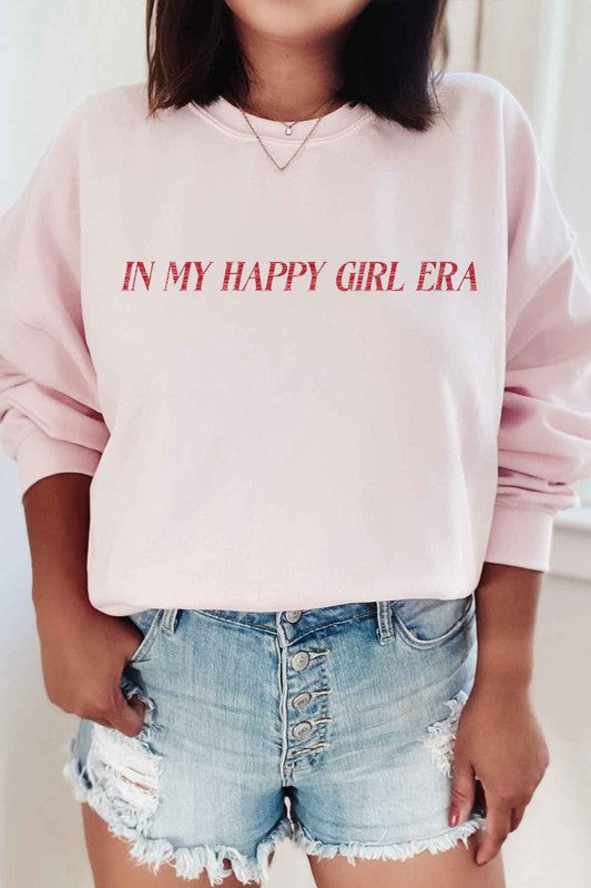 IN MY HAPPY GIRL ERA GRAPHIC SWEATSHIRT