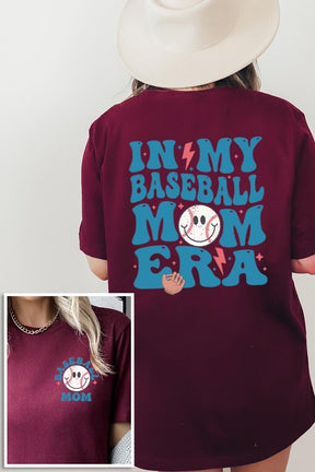 In My Baseball Mom Era Front Back Graphic T Shirts