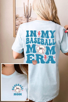 In My Baseball Mom Era Front Back Graphic T Shirts