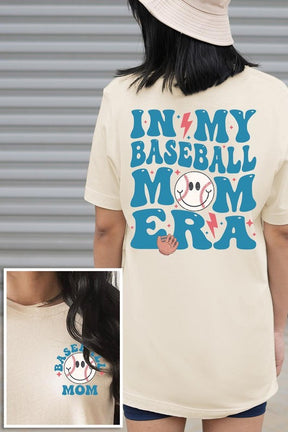 In My Baseball Mom Era Front Back Graphic T Shirts