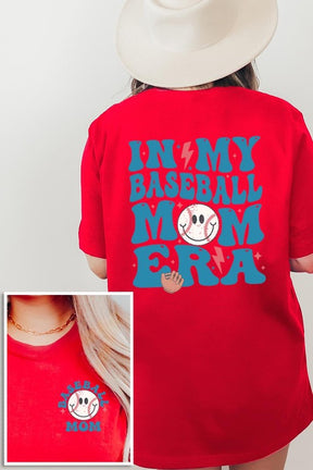 In My Baseball Mom Era Front Back Graphic T Shirts