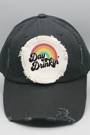 Fun Gifts Day Drinkin Rainbow Patch Hat