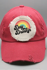 Fun Gifts Day Drinkin Rainbow Patch Hat