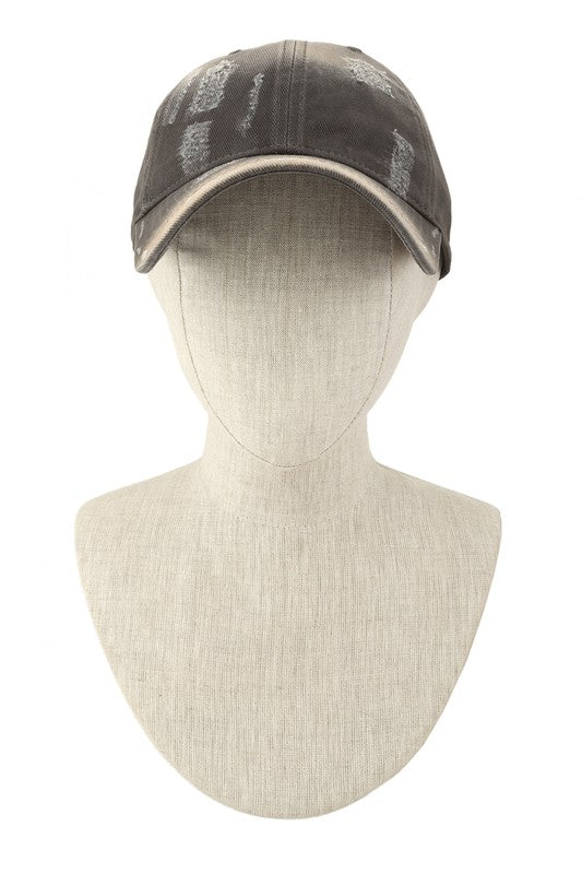 Distressed Washed Baseball Cap