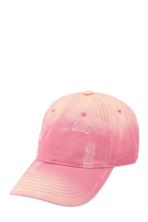 Distressed Washed Baseball Cap