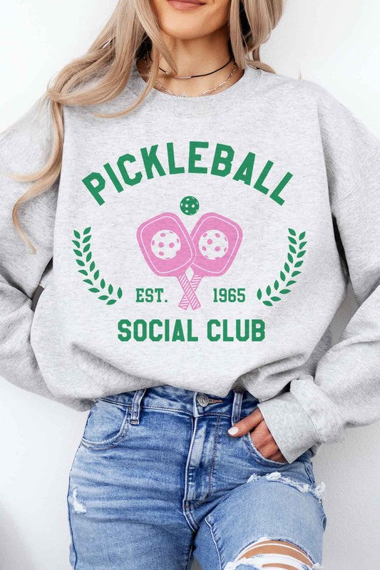 PICKLEBALL SOCIAL CLUB GRAPHIC SWEATSHIRT