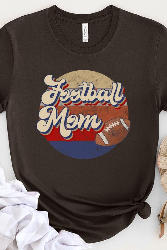 Game Day Football Mama Circle Graphic Tee