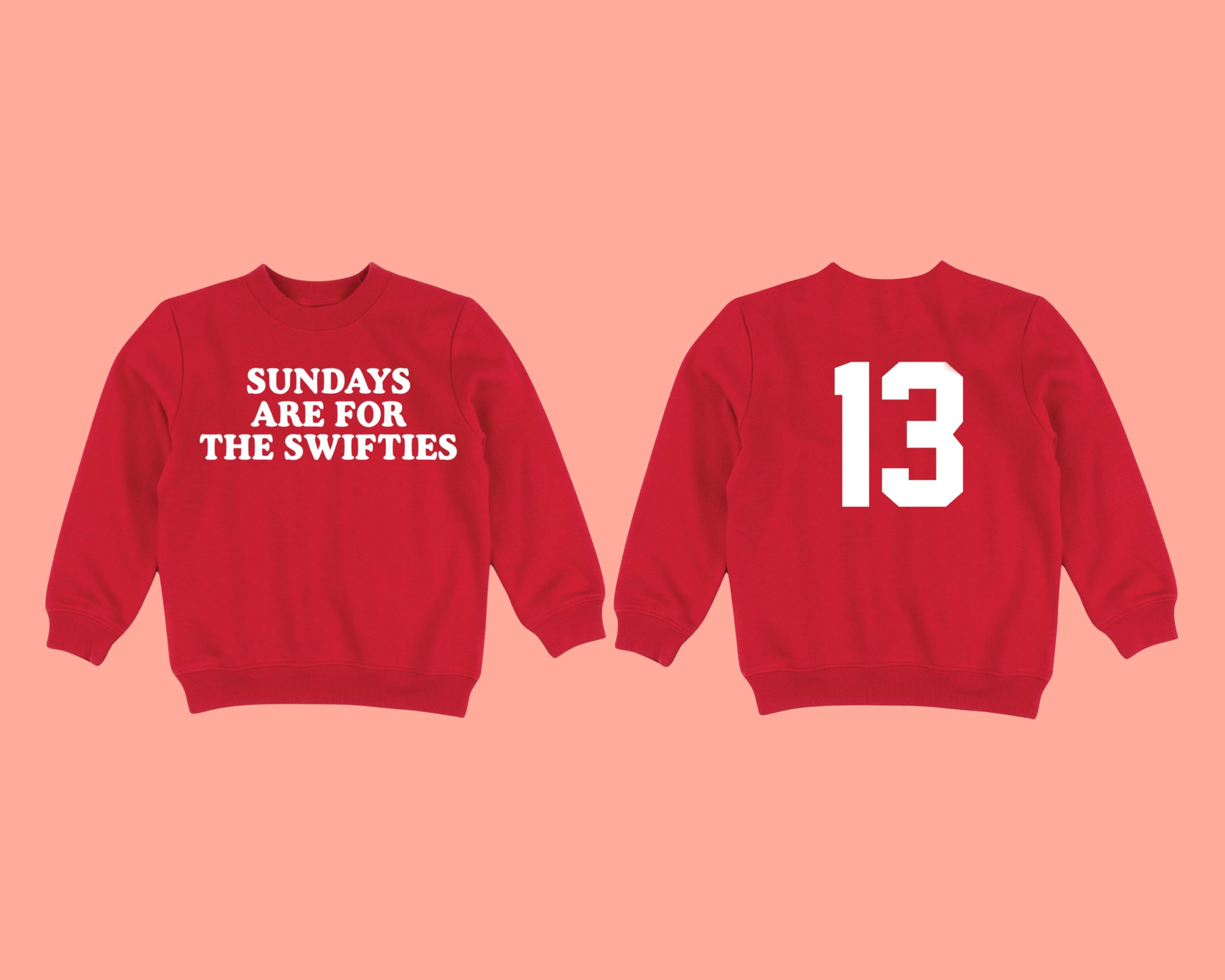 Swifties Sweatshirt Adult - Red: Adult L