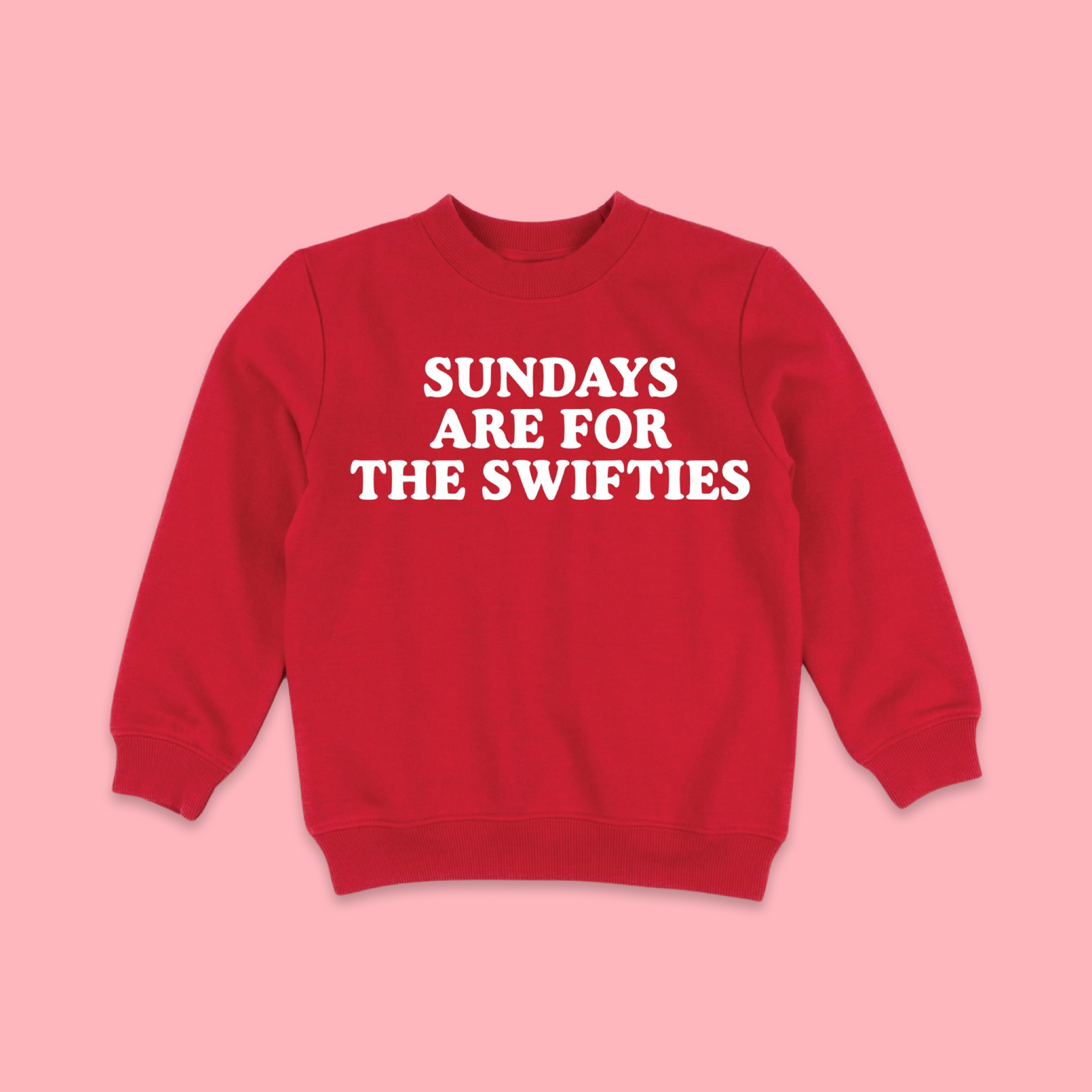 Swifties Sweatshirt Adult - Red: Adult L